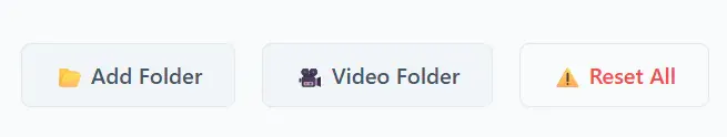 Capture Snaps watch-folder controls for adding a standard or video folder